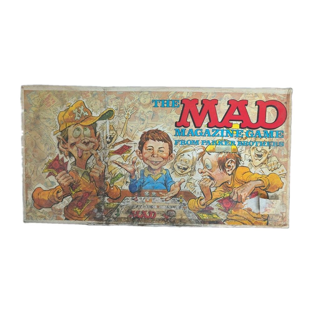 Vintage 1979 Mad Magazine Game Parker Brothers Board Game - As-Is Retro 70's TV